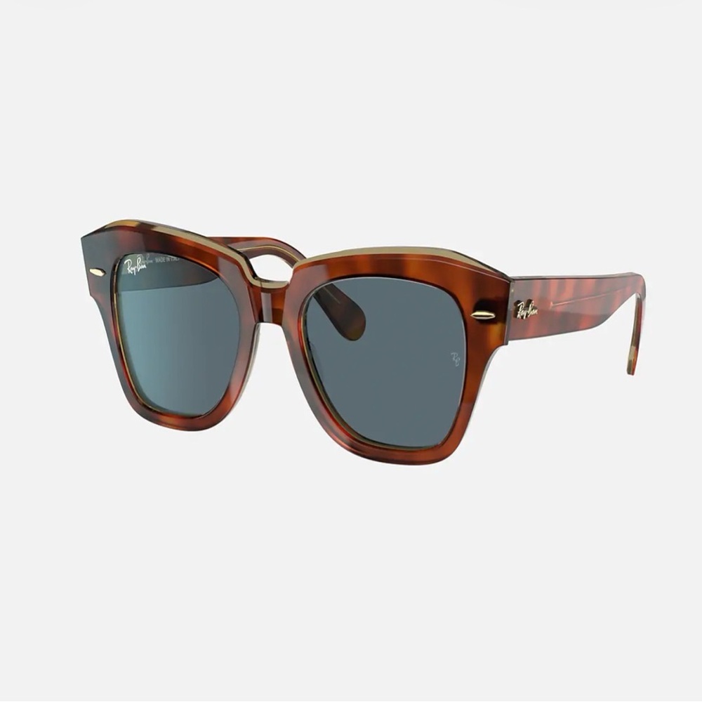 Ray-Ban Women’s State Street sunglasses, Havana frames, EUC